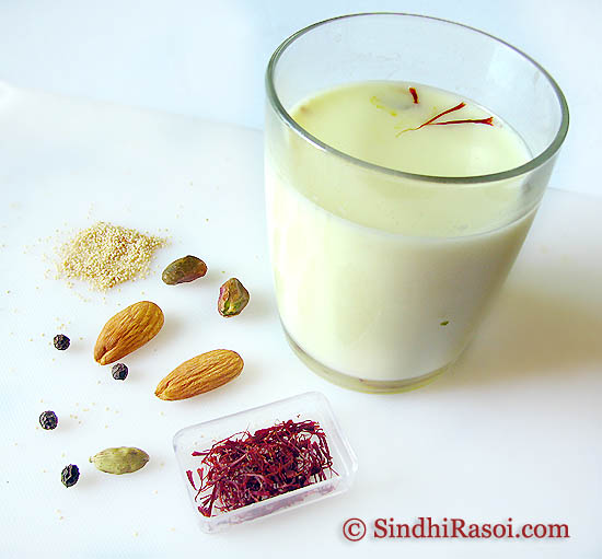 Thaadal or thandai recipe