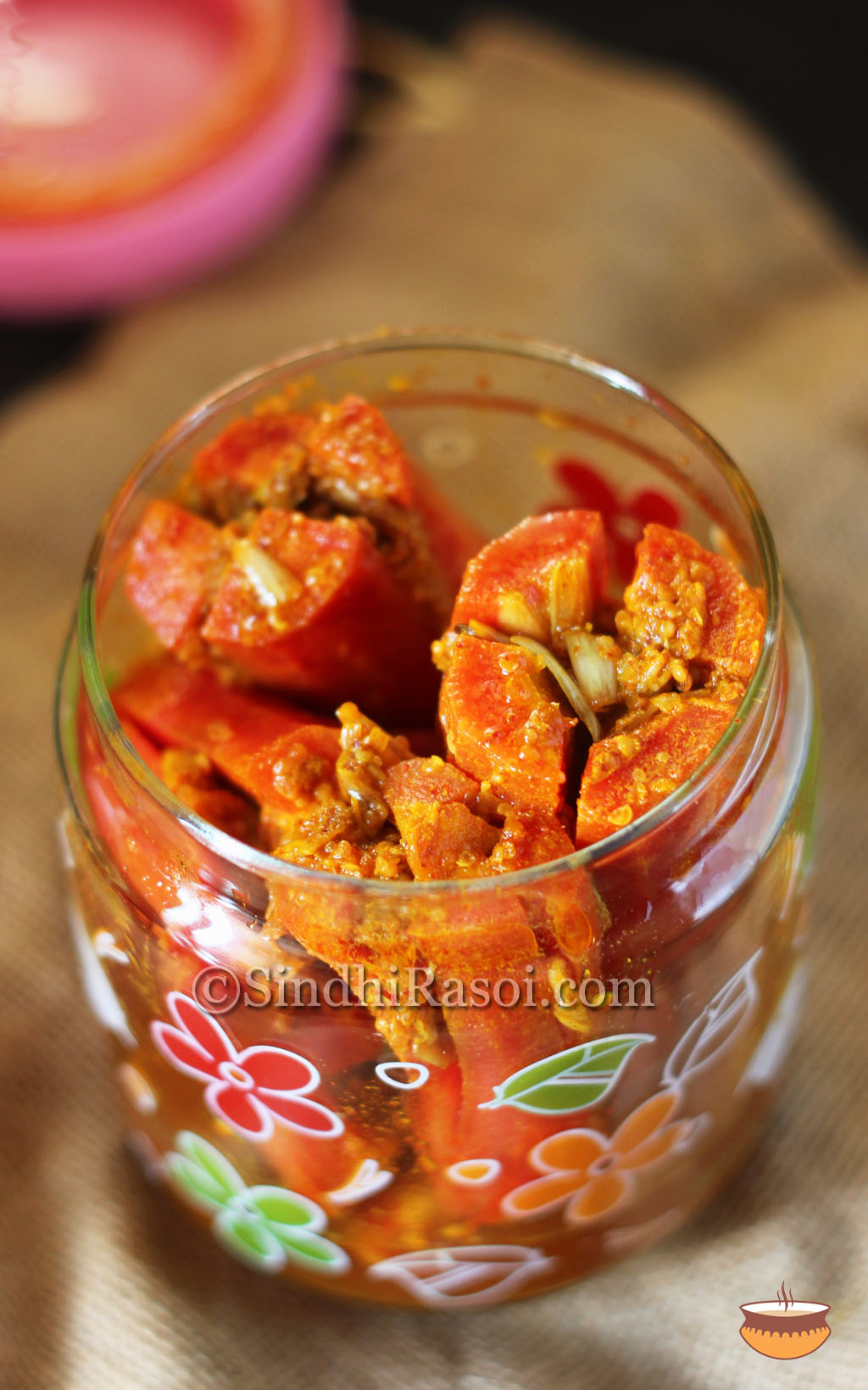 Sindhi carrot pickle